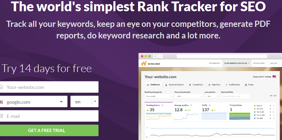Wincher – Your All-in-one Rank Tracking Platform for SEO