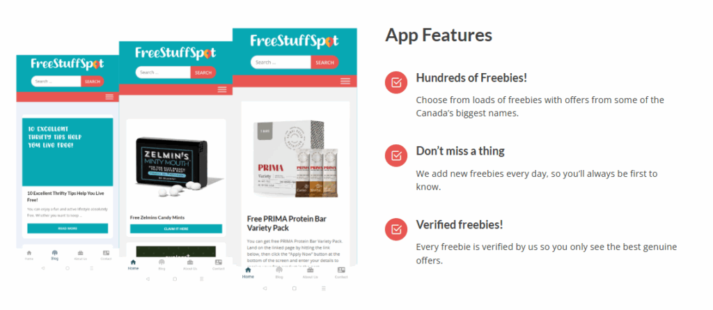 freestuffspot app features
