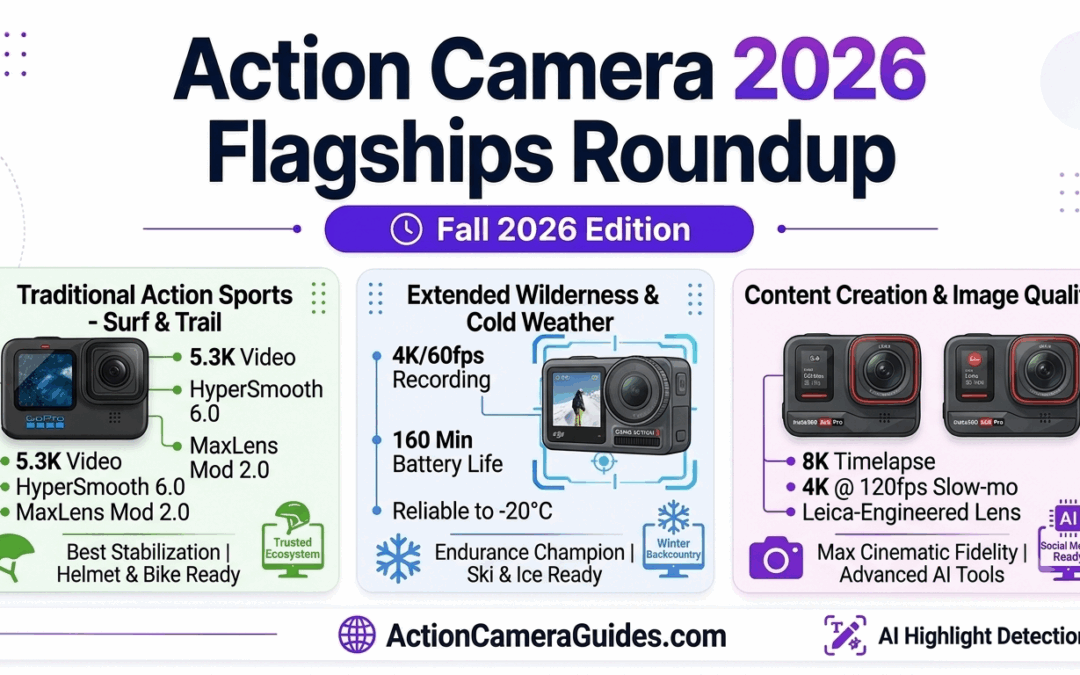 Best Action Cameras 2026: GoPro vs DJI vs Insta360