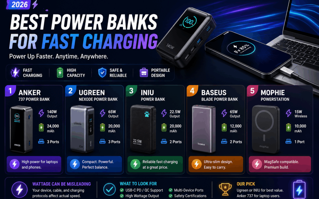 Best Power Banks for Fast Charging in 2026
