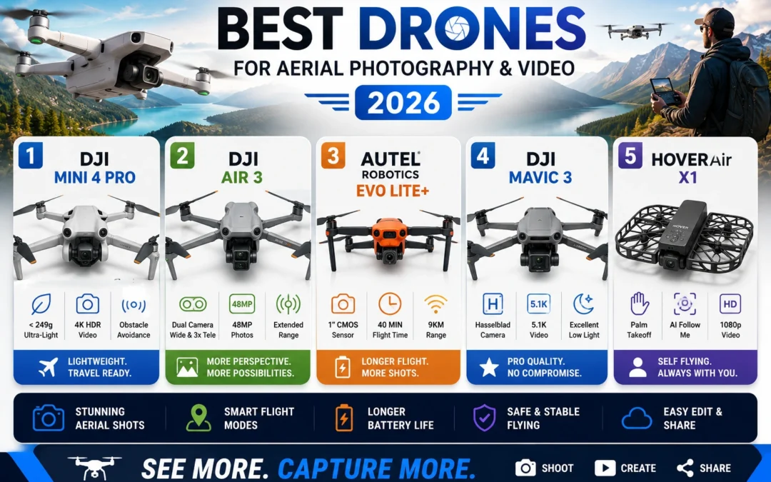 Best Drones for Aerial Photography and Video in 2026