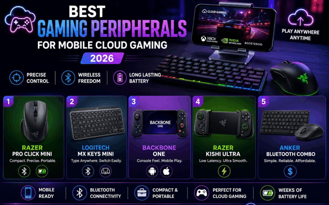 Best Gaming Mice and Keyboards for Mobile Cloud Gaming Setups