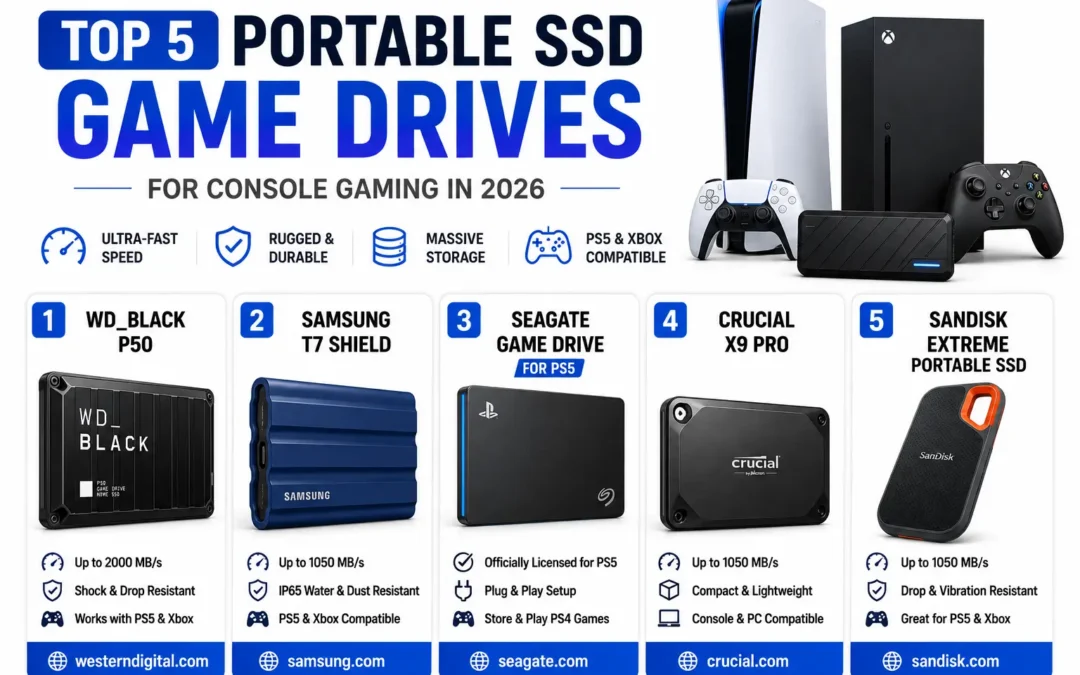 Top 5 Portable SSD Game Drives for Console Gaming in 2026