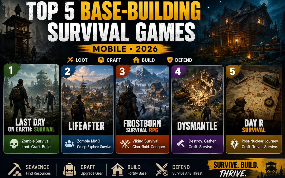 Top 5 Base-Building Survival Games for Mobile in 2026