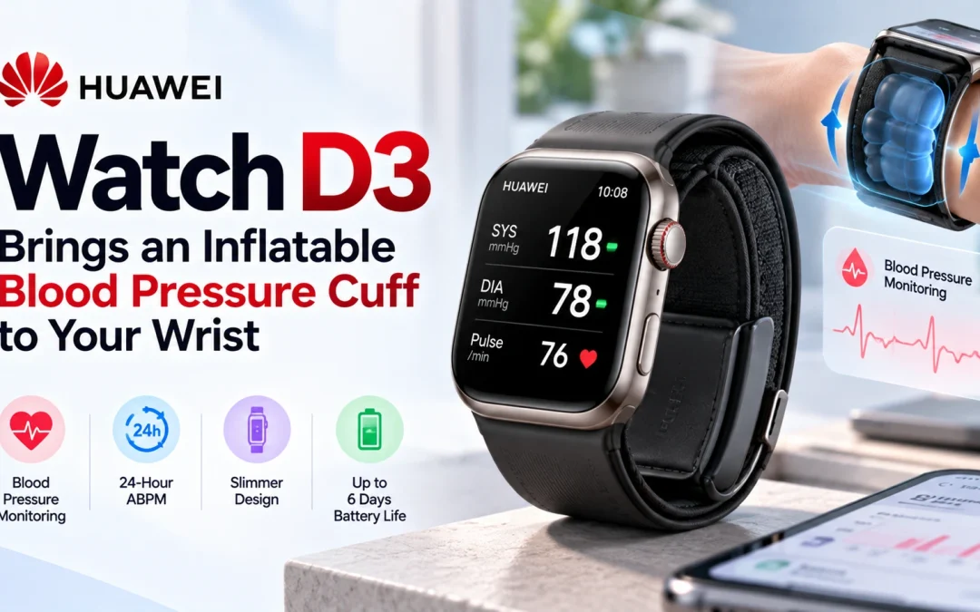 Huawei Watch D3 Brings an Inflatable Blood Pressure Cuff to Your Wrist